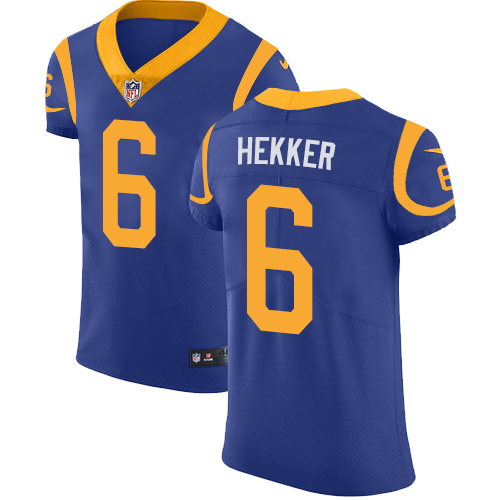 Nike Rams #6 Johnny Hekker Royal Blue Alternate Men's Stitched NFL Vapor Untouchable Elite Jersey - Click Image to Close